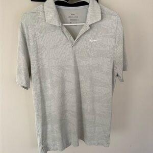 Nike Men's Light Gray Polo Shirt